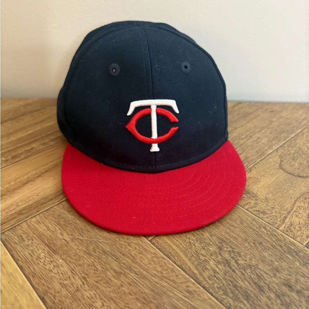 New Era Red and Blue Fitted Hat Minnesota Twins Infant baby baseball Hat MLB
